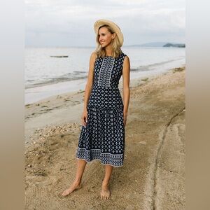 Draper James Magnolia Silk Midi Dress